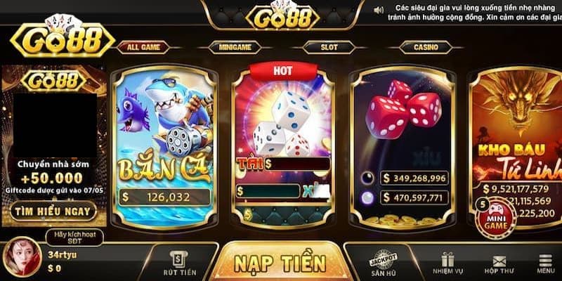 Giới Thiệu Go88 - Chơi Game An Toàn Và Nhận Thưởng Uy Tín