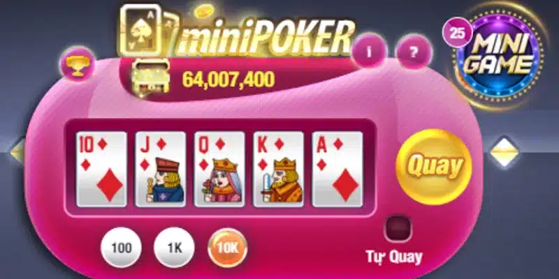 Cách chơi mini poker – Chiến thuật săn jackpot dễ trúng nhất