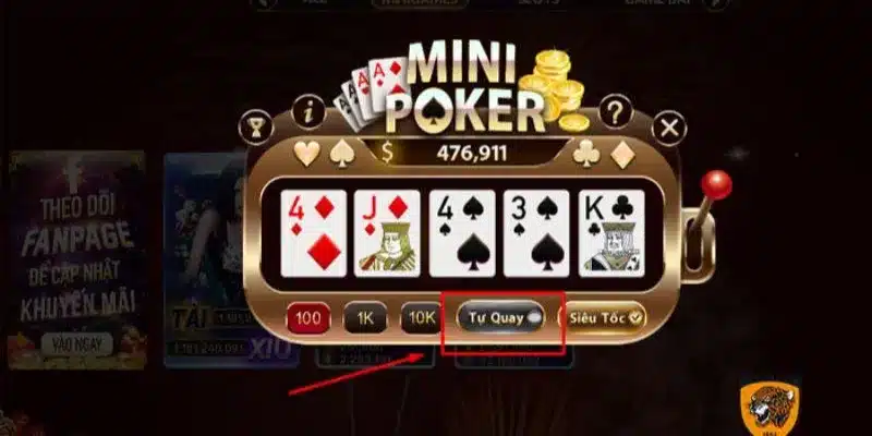 Cách chơi mini poker – Chiến thuật săn jackpot dễ trúng nhất